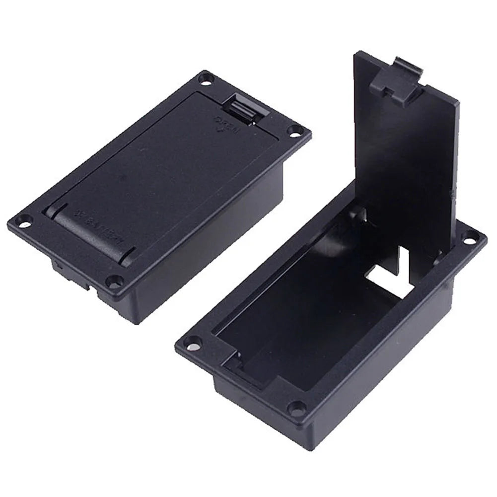 Boîtier de batterie de remplacement 9V pour micro de guitare acoustique et basse, support en plastique robuste, accessoire idéal pour les musiciens
