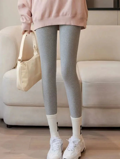 Xpqbb-Leggings d'hiver en velours d'agneau taille haute pour femme, collants chauds, pantalon de yoga, document solide, épais, sourire, commandé