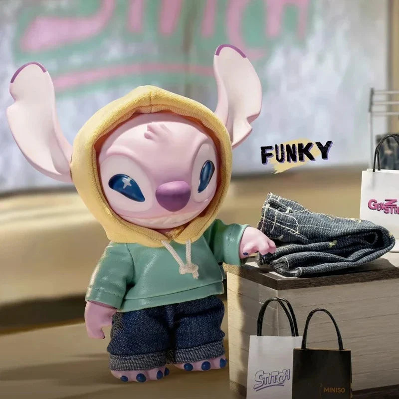 MINISO Stitch Gen Z Street Series Blind Box Vinyl Plush Desktop Decoration Pendant Street Stitch Surprise Gift box