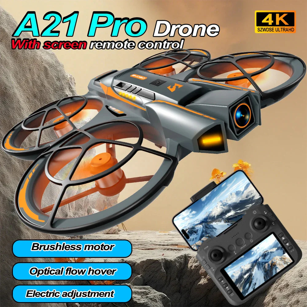 A21 Pro Drone professionnel FPV 4K HD double caméra WiFi moteur sans brosse flux optique vol stationnaire réglage électrique quadrirotor Drone à