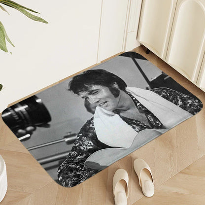 Tapis de chambre Elvis lavable antidérapant, tapis de cuisine, salon, salle de bain, paillasson d'entrée, tapis de couloir