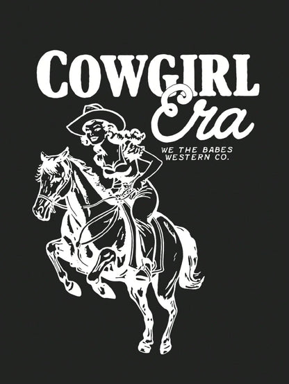 Cowgirl Graphic Cartoon Slogan Women Cotton Tshirt Cartoon  Fashion Brand Summer Round Neck Short Sleeve Basic Top Casual Tee