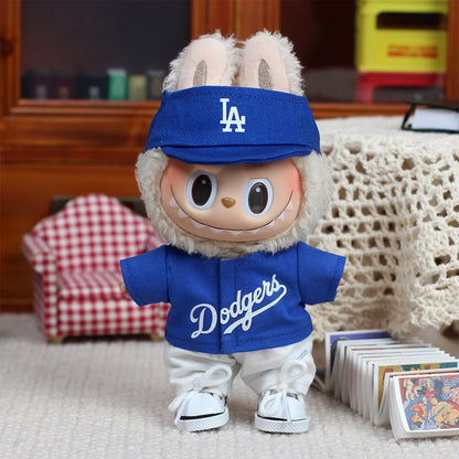 Only Selling 17cm Labub V1v2v3 High-Energy Series Baseball Suit Set Shoes For Sportswear Fashionable Clothing Styling Gifts