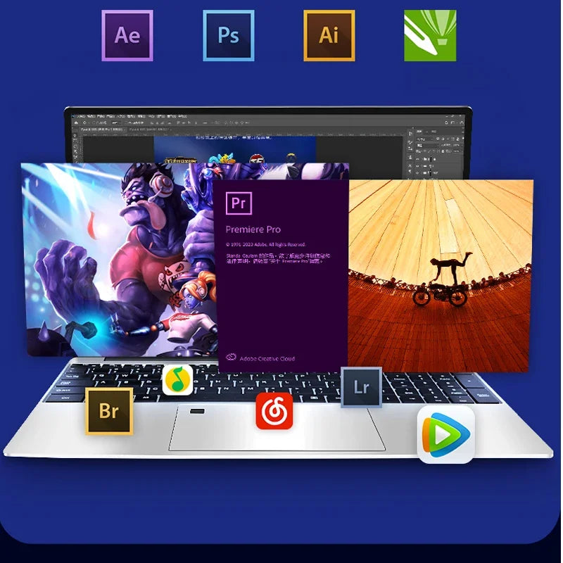 Laptop MAX Ram 36GB Rom 2TB SSD Metal ноутбуки Bluetooth AMD Ryzen 7 2700U Windows10 11 Pro Portable Gaming IPS Laptop
