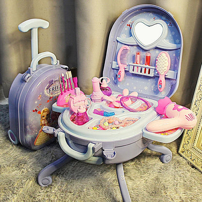 Maisonnette de jeu, Ensemble de coiffeuse pour enfants, Jouets pour filles de 6 à 10 ans, Trousse de maquillage pour fille, Jouet original pour enfants, Cadeau d'anniversaire