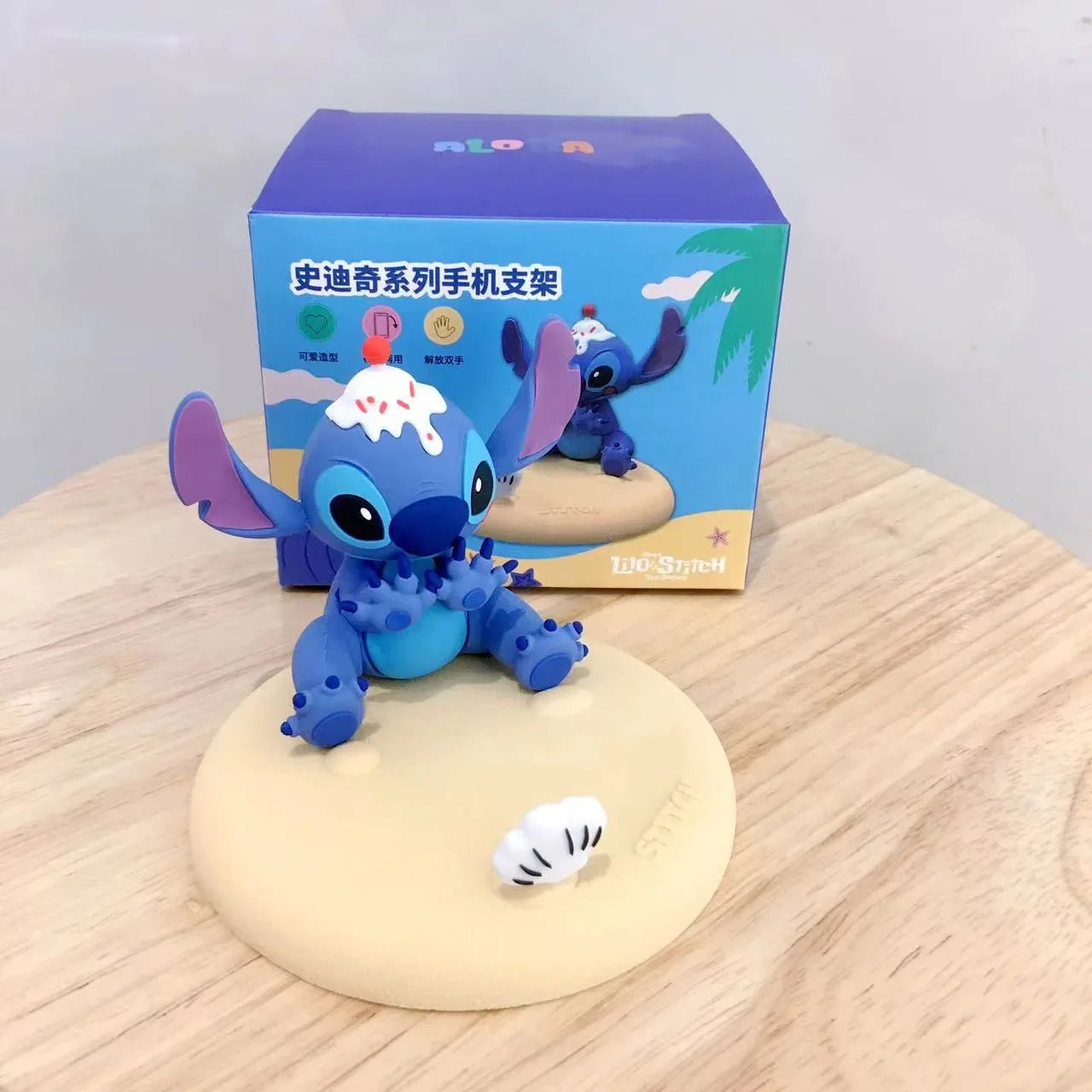Stitch Mobile Phone Holder Decoration Ornament Creative Furniture Kawaii Environmentally Office Desktop Small Ornament Gift