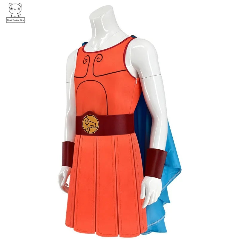 Anime Hercules Cosplay Costume Fancy Dress Up Adult Men Superhero Cloak Cape Uniform Halloween Carnival Stage Performese Clothes