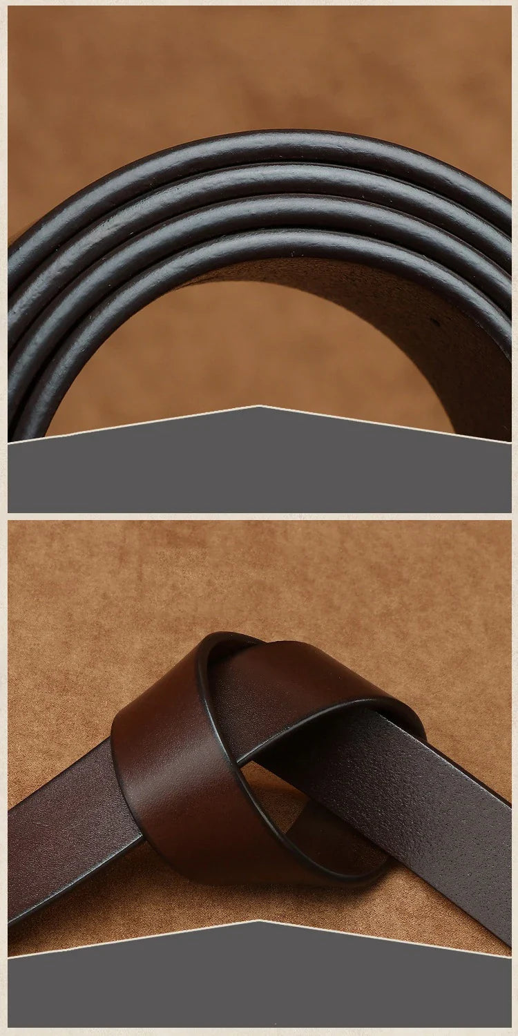 Ceinture à boucle ardillon en cuir véritable pur cuir de vachette de 3,3 cm pour hommes, jeans de haute qualité, ceinture de cowboy, créateur de mode masculine