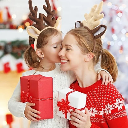 Bandeau en bois de cerf pour femmes adultes, oreilles mignonnes en cornes de renne pour costumes de noël, fournitures de Cosplay