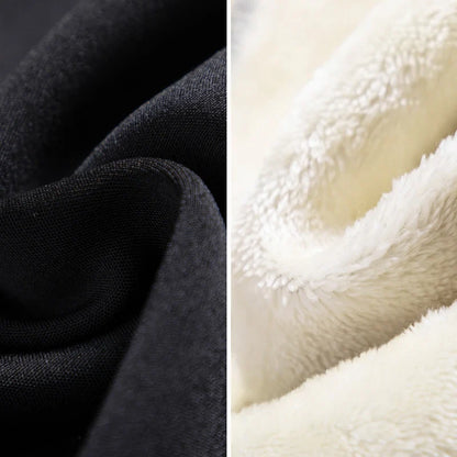 Leggings d'hiver épais pour femmes, doublés polaire chaude, pantalon thermique simple et tendance, leggings noirs amincissants, taille haute élastique, couleur unie