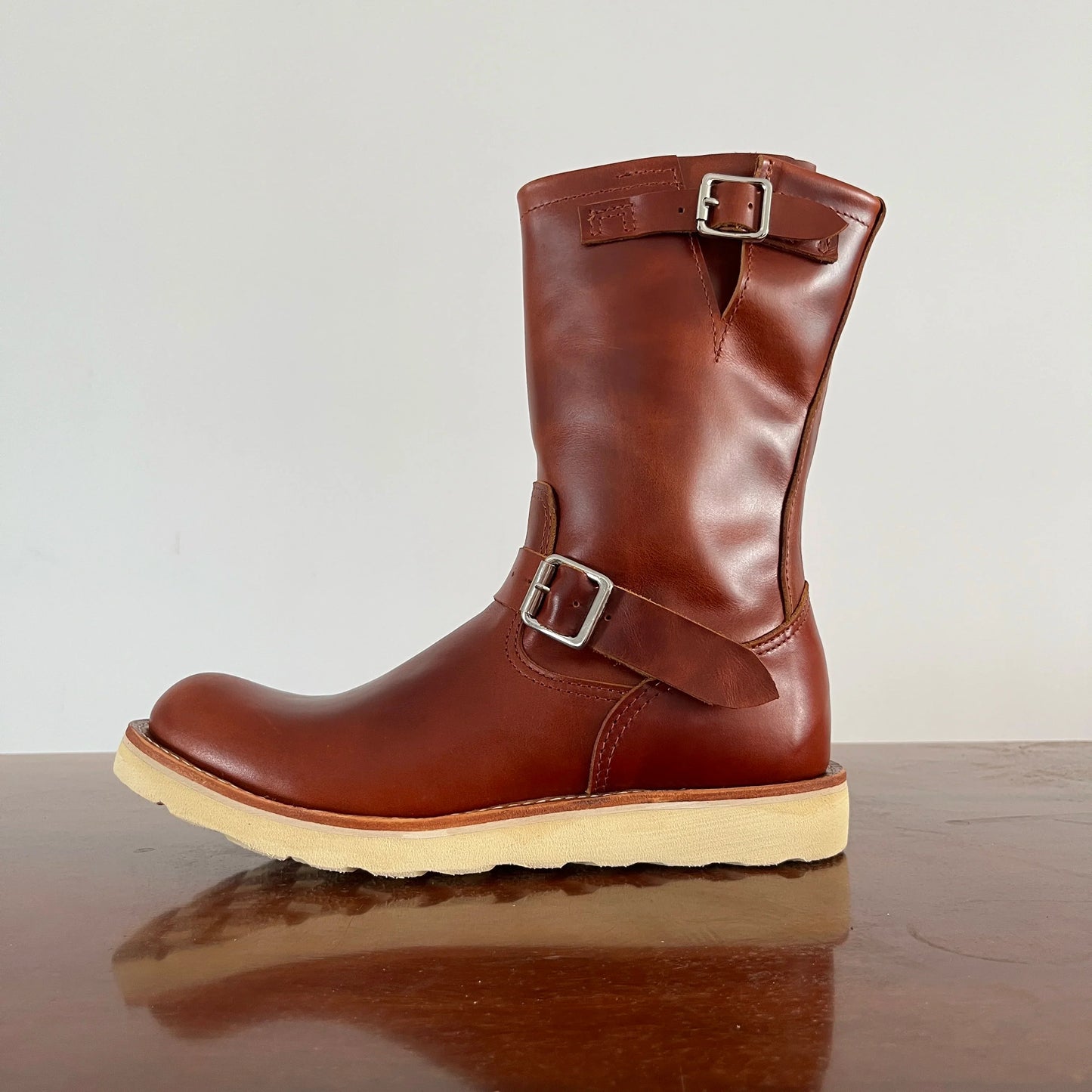 RockCanRoll-Chaussures en cuir de vachette véritable pour hommes, chaussures italiennes en cuir de vachette, bottes Trooper AtlanBoots cousues Goodyear, qualité supérieure, EB800