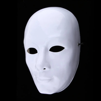 Costume de masade de visage non peint bricolage, accessoires de décoration de fête, Tim