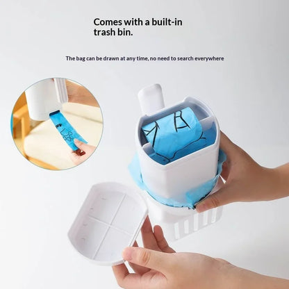 Pelle à litière pour chat, cuillère à litière Portable pour chat avec poubelle intégrée, grande pelle à litière, système d'élimination des merdes de chat