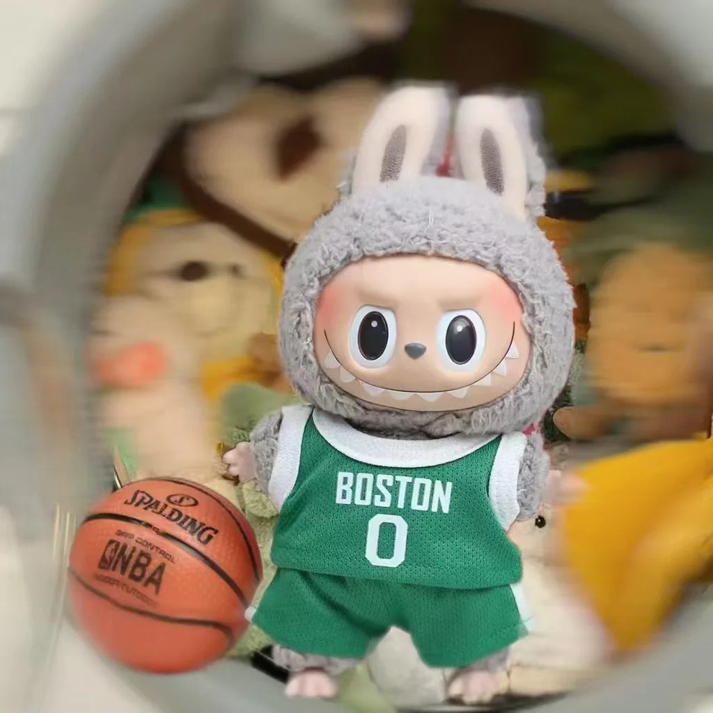 Vente uniquement Vêtements 17cm Première Deuxième Génération Labubu Vêtements de Basket Mignon Poupée Décoration Fait Main Vêtements de Poupée Cadeau