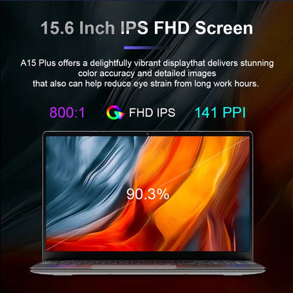Ninkear A15 Plus Ordinateur portable 15,6 pouces FHD IPS 32 Go DDR4 1 To AMD Ryzen7 5825U PCIE Notebook Batterie longue durée 5000 mAh