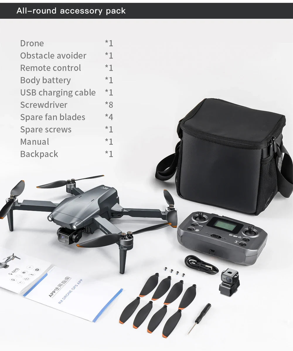 Drone GPS L600 PRO MAX/PRO, caméra HD professionnelle 4K, cardan 3 axes 5G FPV, sans balais, en option, pour éviter les obstacles, quadrirotor
