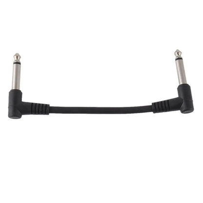 Connecteur Audio de 15cm, fils de cavalier, câble de pédale de guitare à Angle droit, pédale d'effet, connexion d'instrument, câble de raccordement Normal à 2 prises