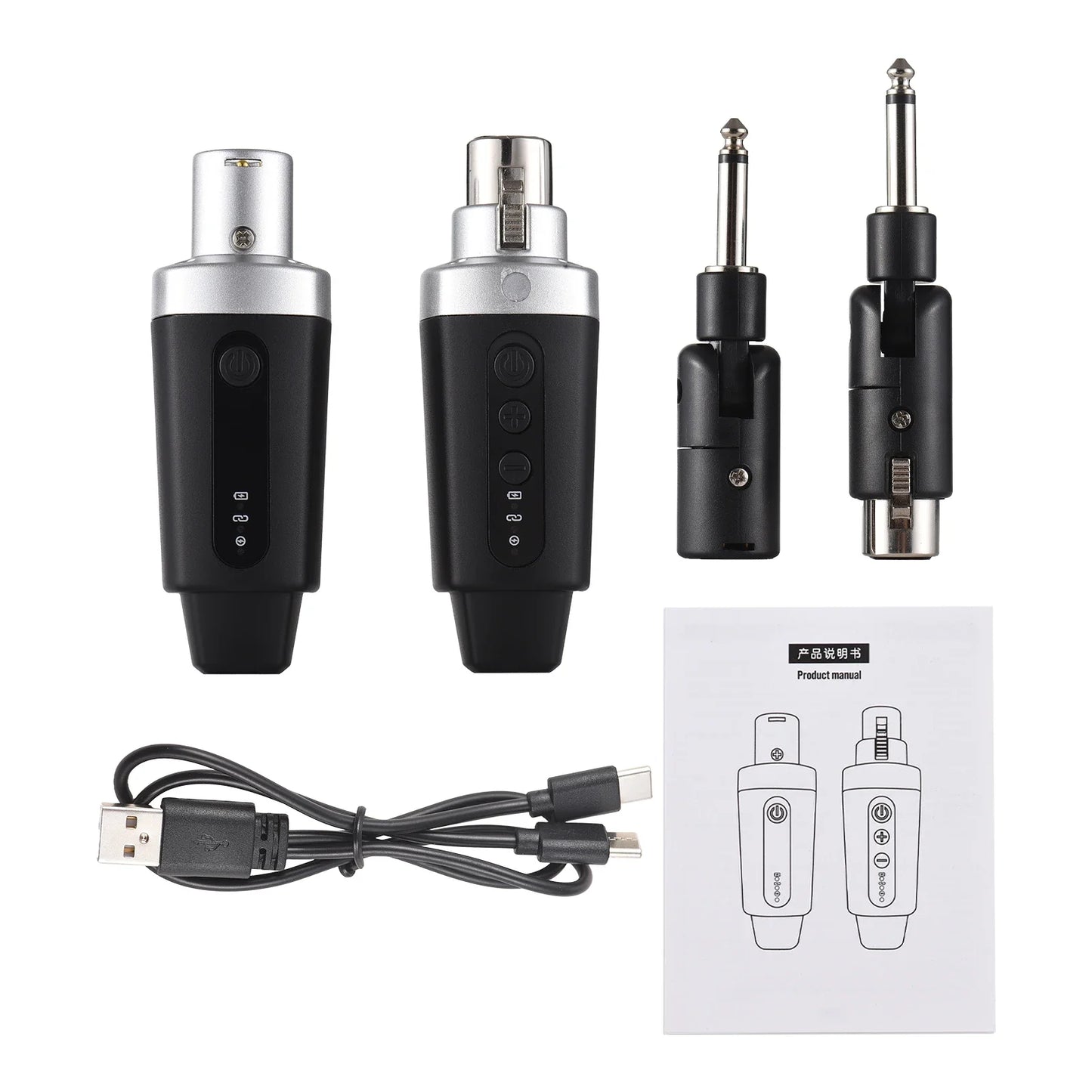 XLR Wireless Microphone System, Transmitter & Receiver, Electric JEBass, Audio Shopping Mall, 30-50m, 98-164ft Long