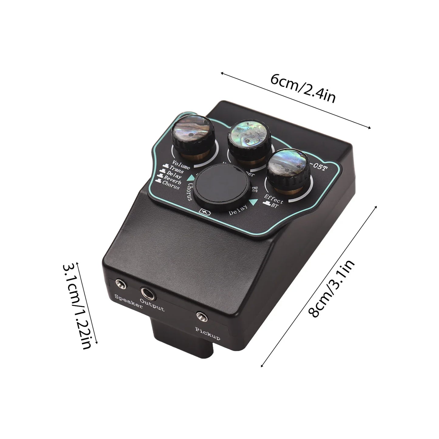 Guitar Pickup Classical Guitar Pickup Vibration Pickup BT Accompaniment Resonance Pickup 3-band EQ Equalizer Acoustic Wooden