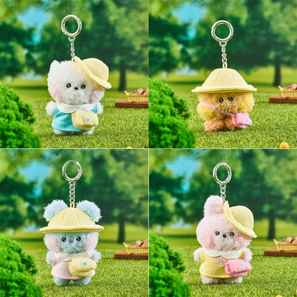 New Bt21 Spring Outing Series Kawaii Anime Plush Shooky Koya Keychain Cute Cartoon Rj Cooky Bag Pendant Decoration Girl Gift