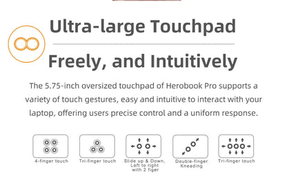 CHUWI HeroBook Pro 14.1" FHD Display Intel Celeron N4020 Dual-core 6GB RAM 128GB ROM Windows 11 Laptop with Full Size Keyboard