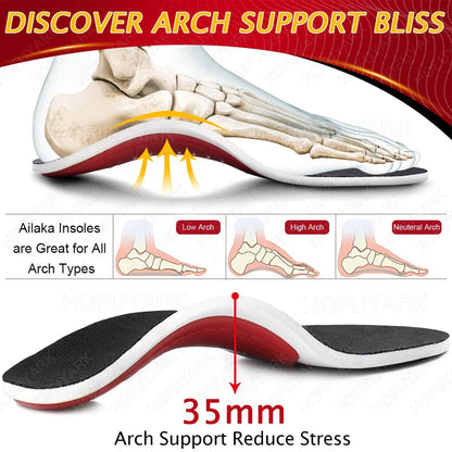Semelle orthopédique hommes Soutien de la voûte plantaire haute Pied plat Semelles orthopédiques pour les pieds Soulager la pression Fasciite plantaire Soulagement de la douleur Semelle de chaussure