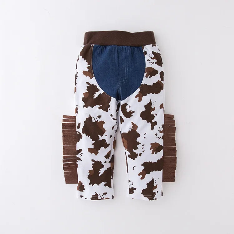 Déguisement de cow-boy pour bébé, tout-petit, enfant, garçon, ensemble de luxe avec chapeau de cow-boy pour les fêtes de Pourim, Halloween