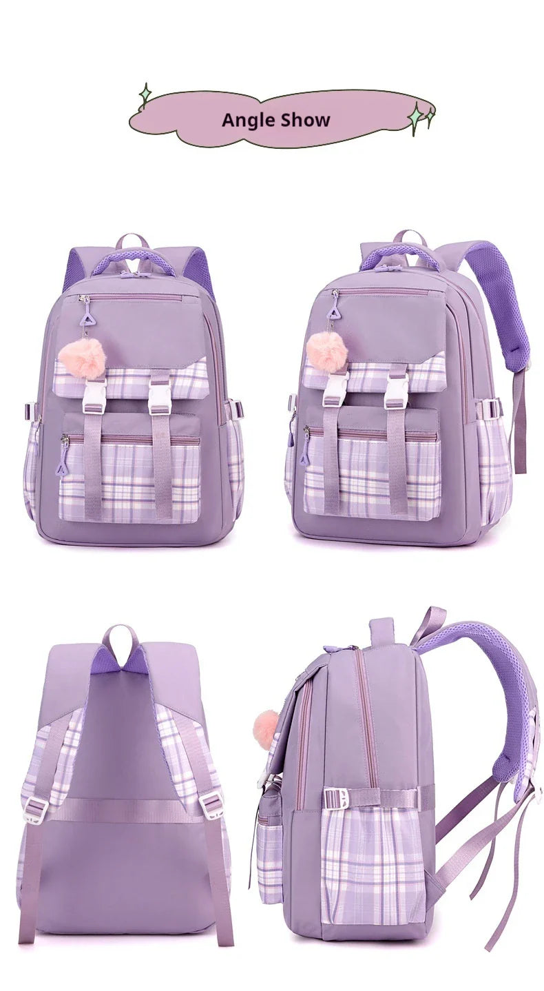 2024 New Bluey Boys And Girls High School Backpack Large Outdoor Leisure Practical Bag Cartoon Animation Bag Children's Gift