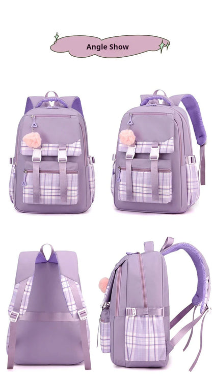2024 New Bluey Boys And Girls High School Backpack Large Outdoor Leisure Practical Bag Cartoon Animation Bag Children's Gift