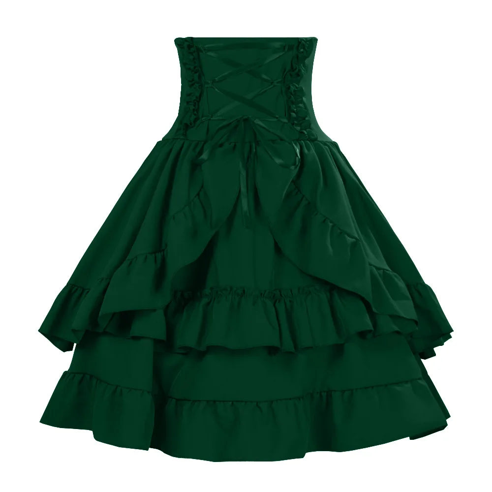 Victorian Costume with Renaissance Elements Dress Stylish Arrival European Multiple Layers Costume for Women Female Garment