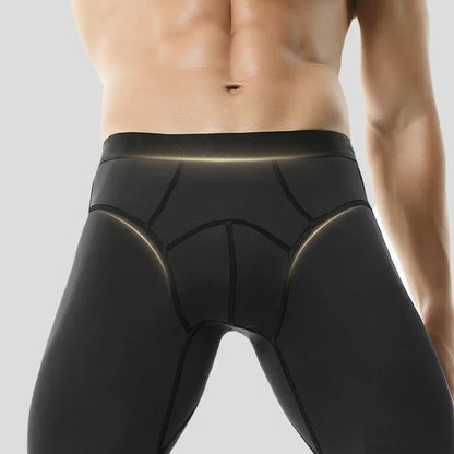 Leggings pour hommes pour l'automne et l'hiver : pantalons fins, serrés en polaire, sous-vêtements surdimensionnés et chauds