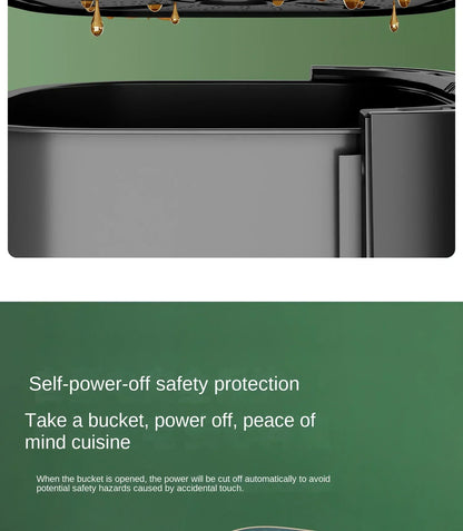 220V AUX Air Fryer and Oven Combo: Multifunctional, Fully Automatic, No Oil Technology, Easy-to-clean AB