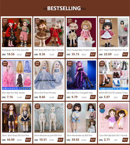 Blue Eyes16cm BJD Doll 13 Moveable Joint Dolls Boy Short Hair BJD Dolls Muilt-type Face Make Up Toy Cartoon Dress Girls  Dolls