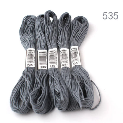 433---581--10 pcs cross-stitch  Embroidery Thread Floss Sewing Skeins Craft DIY Bracelet braided