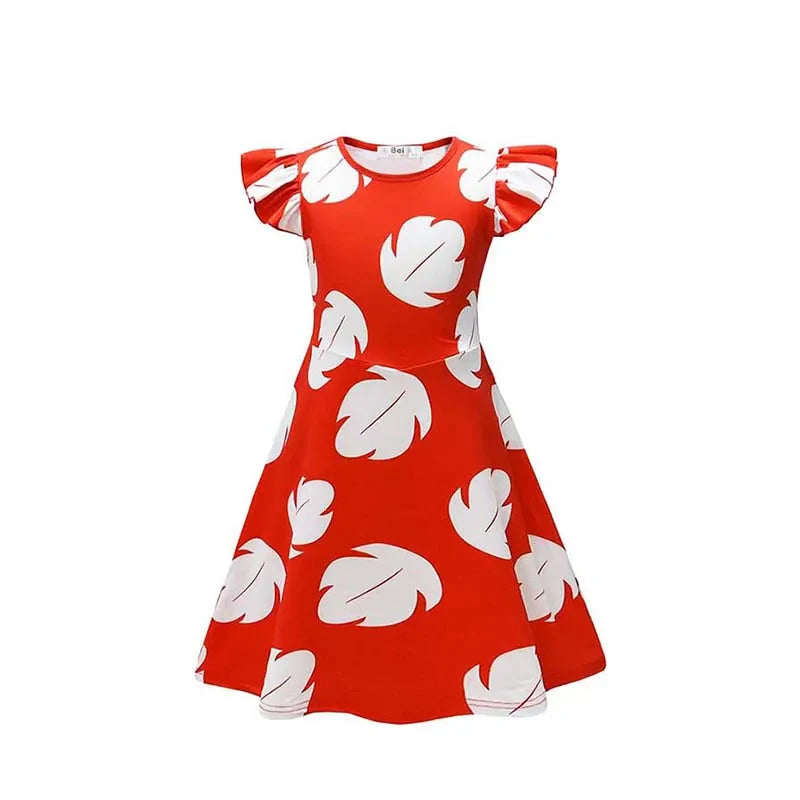 Déguisement de Lilo et Stitch pour enfants, série télévisée animée, robe hawaïenne Lilo pour tout-petits, robe d'été de voyage 2025