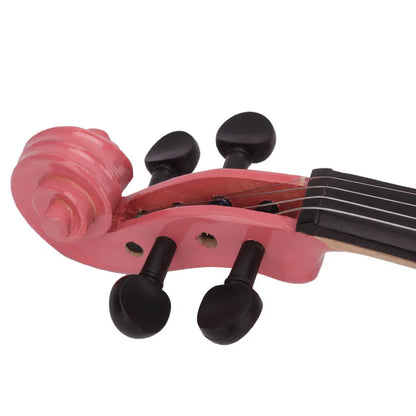 Nouveau Violon acoustique 1/4 avec étui, colophane rose
