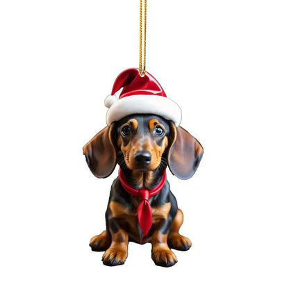 Cute Dog Car Hanging Home Tree Pendant Halloween Christmas Tree Pendant Home Decoration Window Car Ornament Backpack Ornament
