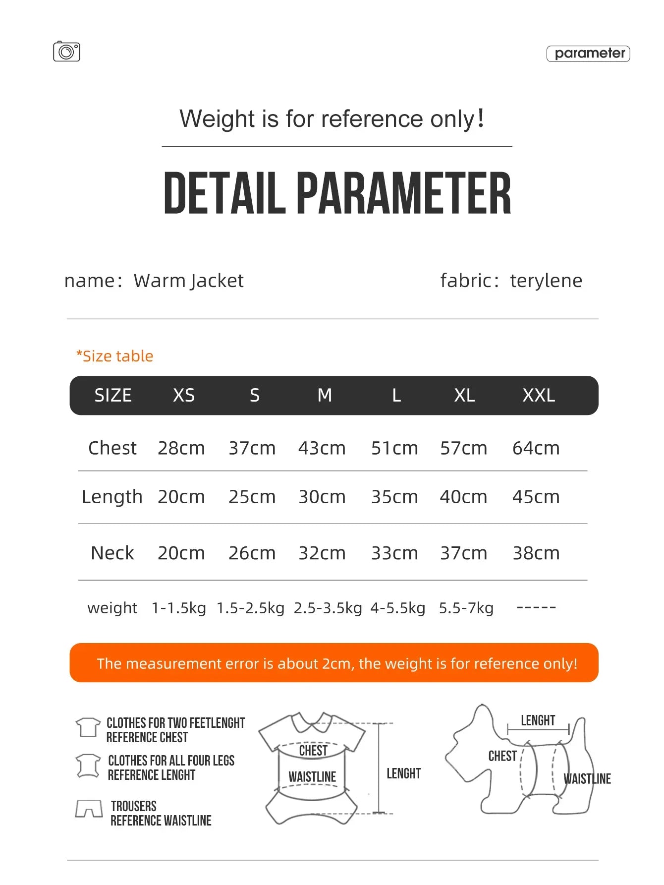 Veste pour chien pour automne/hiver, manteau pour animaux de compagnie, vêtements d'extérieur chauds épais à 3 couches, adapté aux chiens de petite à moyenne taille comme caniche, Teddy, York