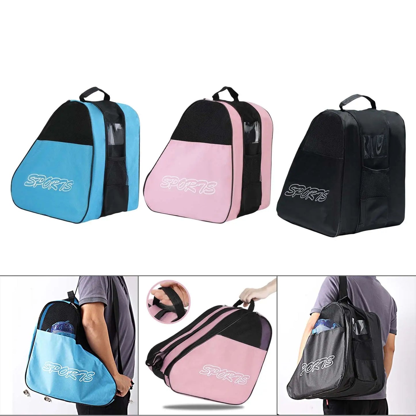Sacs à patins, idéaux pour les patins, les patins à glace, les patins à quadruples, les patins à roues alignées, les patins de hockey sur glace, les accessoires de patins pour enfants et les adultes