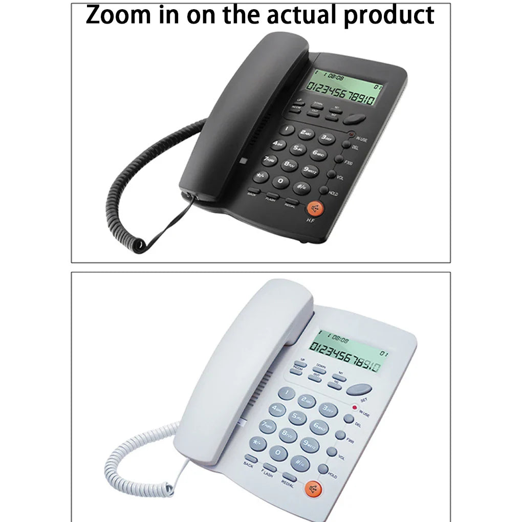 Corded Phone With Caller ID Display Desk Wired Fixed Phone Telephone For Home Or Office Landline Telephone Desk Phone