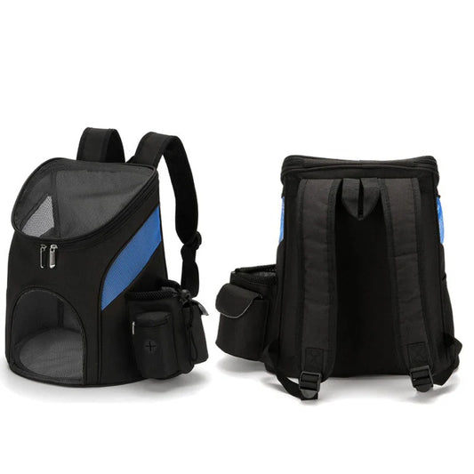 Sac à dos pour animaux de compagnie, sacs portables pliables pour animaux de compagnie pour sortir, maille respirante avec poche latérale, sacs de transport pour chats, sac à dos pour chien en extérieur
