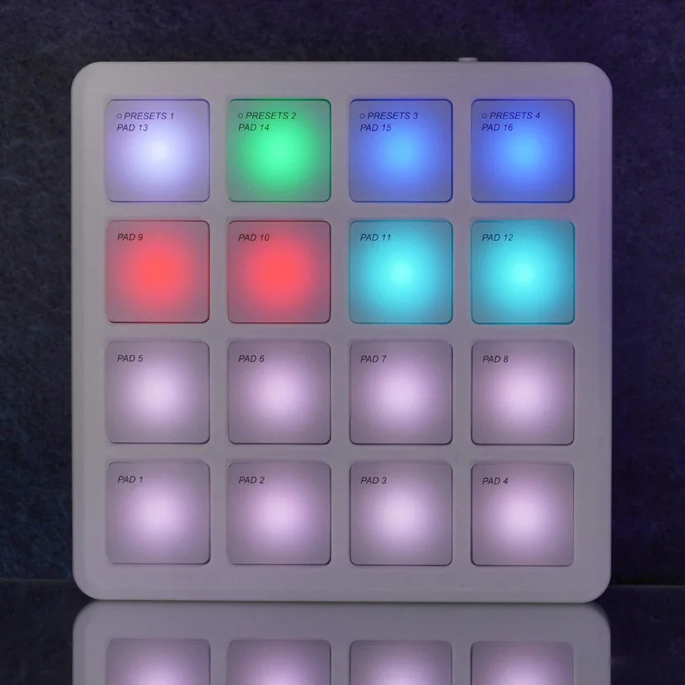 Contrôleur MIDI sans fil Portable M-VAVE SMC-PAD, 16 tampons, Percussion appropriée, DJ, arrangeur de musique, contrôleur de clavier