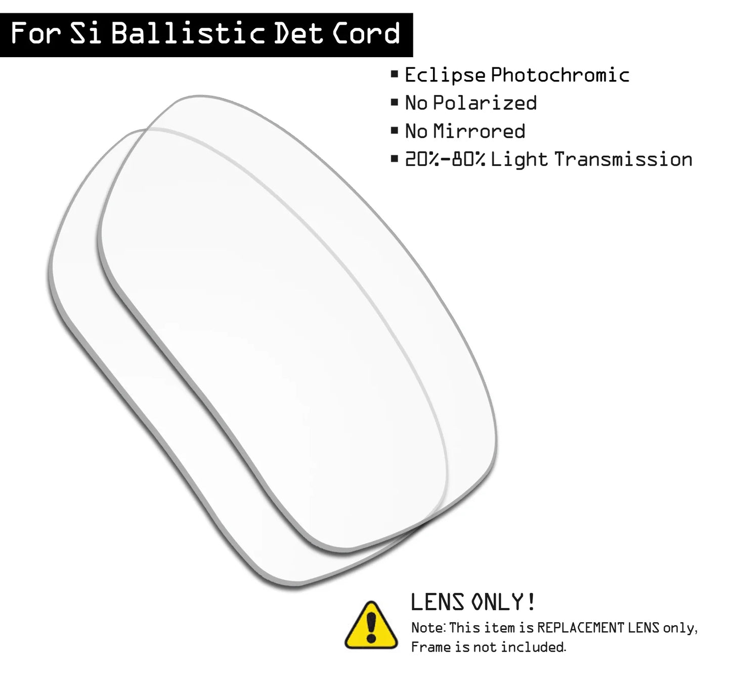 SmartVLT Polarized Replacement Lenses for Oakley Si Ballistic Det Cord OO9253 - 61mm Sunglasses - Multiple Options