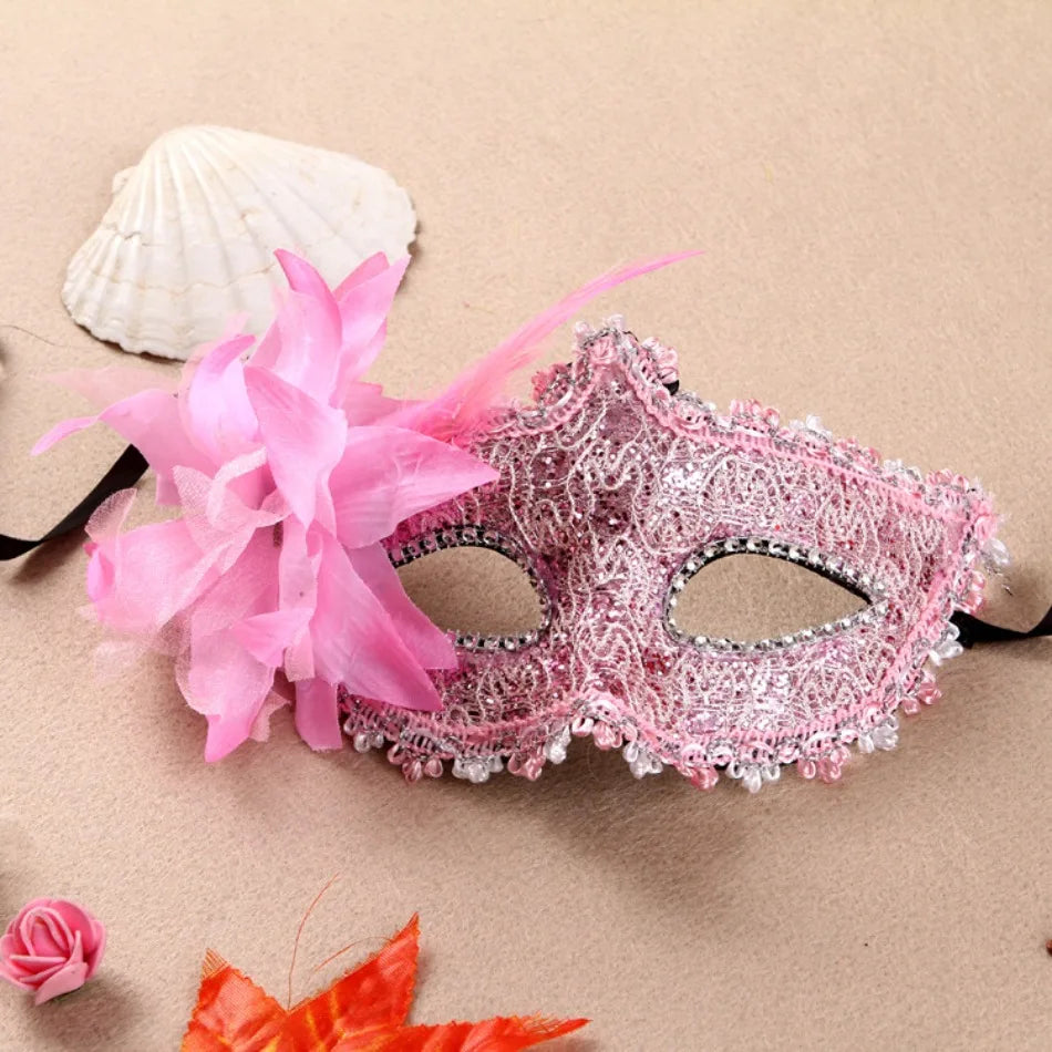 Masques de mascarade de mariage, maquillage d'halloween, dentelle, Costume noir vénitien, masque pour les yeux Vintage pour dame, robe de soirée fantaisie Cosplay
