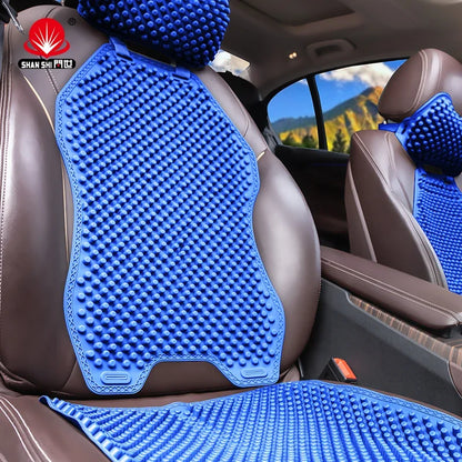 3-piece set of car cushions, car pillows, silicone car cushions, pressure reducing and comfortable neck protection headrests