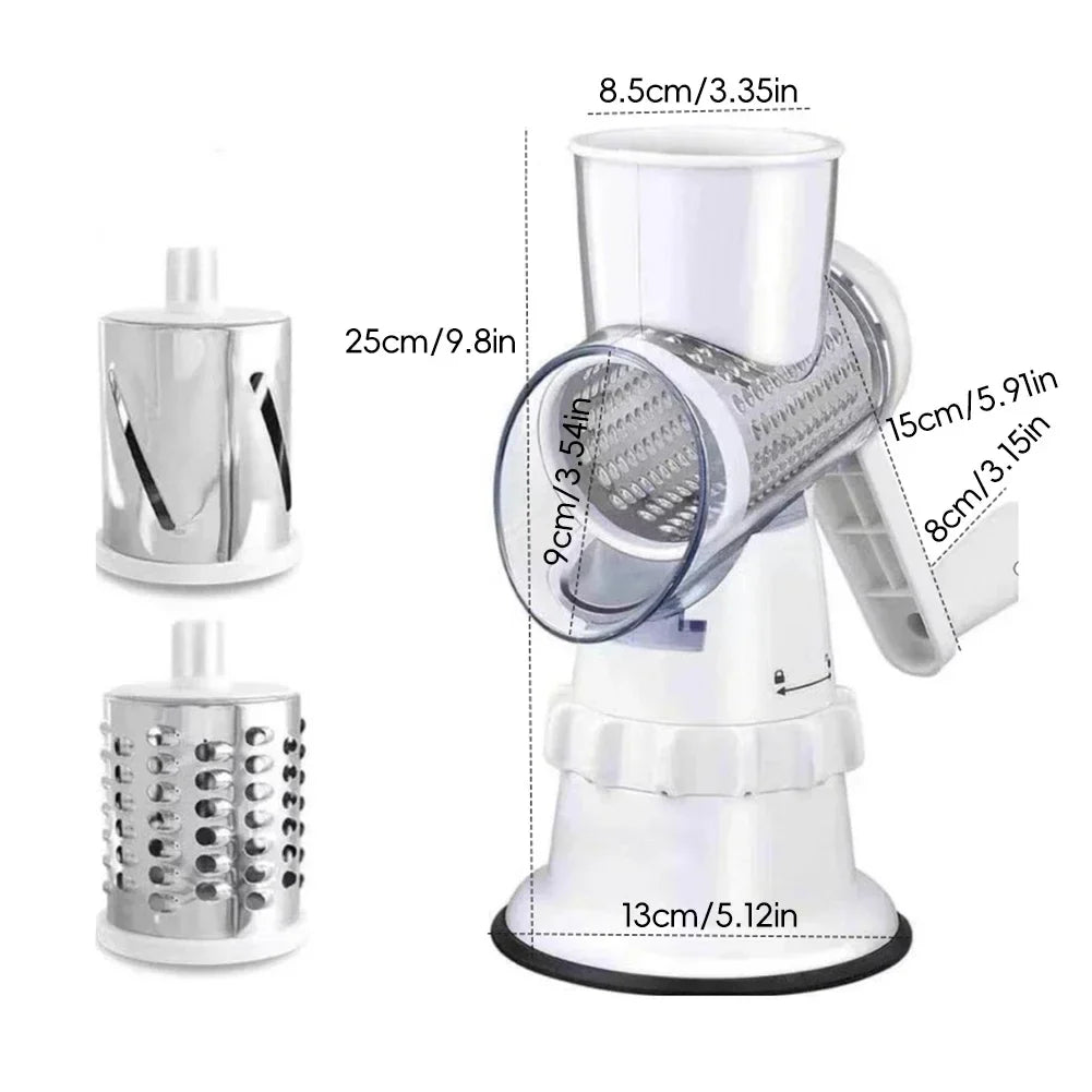 Multifunctional Roller Vegetable Cutter Hand Crank Home Kitchen Shredder Potato Grater Vegetable Cutter & Slicer Garlic Shredder