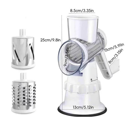 Multifunctional Roller Vegetable Cutter Hand Crank Home Kitchen Shredder Potato Grater Vegetable Cutter & Slicer Garlic Shredder