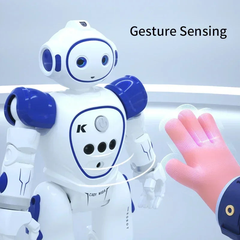 JJRC Rc Robot enfants Intelligent télécommande Robots jouets programmés électrique détection de geste Machine de danse enfants cadeau de noël