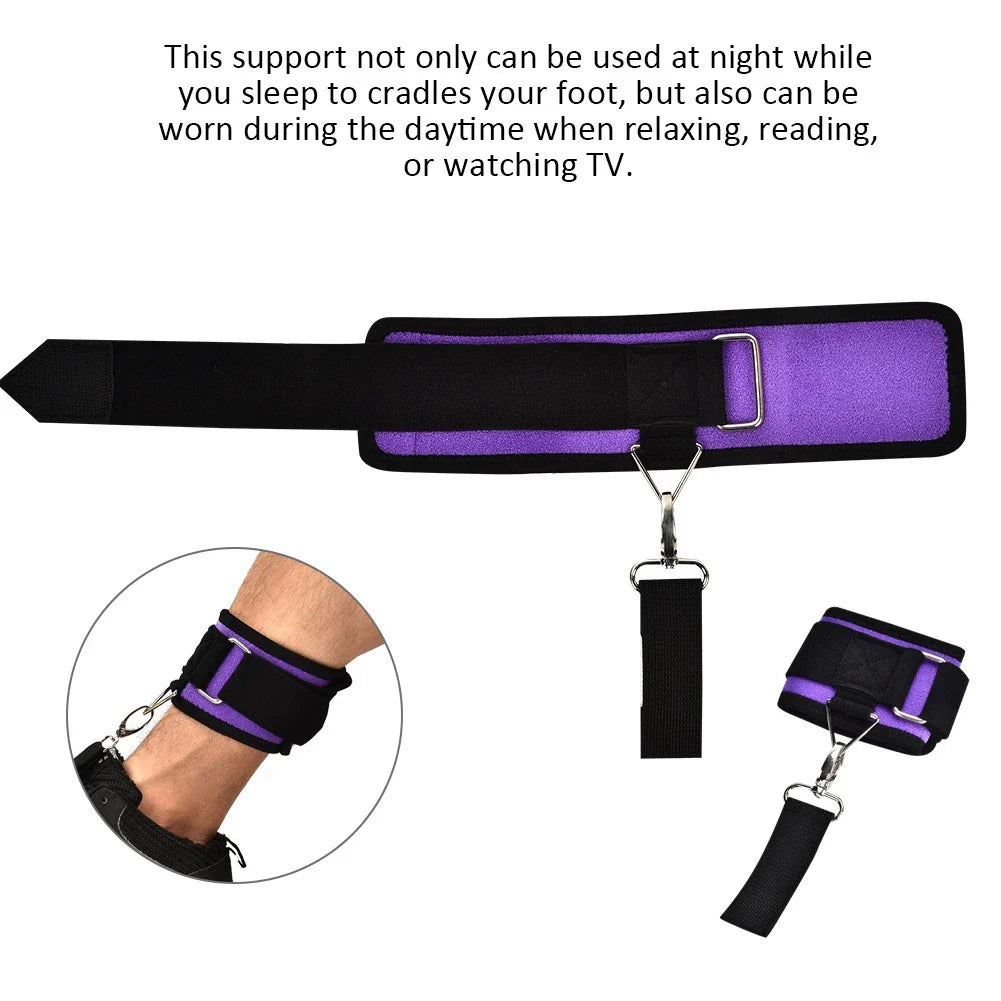 Attelle de nuit pour le pied, correcteur de Posture, ajustable, Support postérieur, soulagement de la douleur, orthèses de pédicure