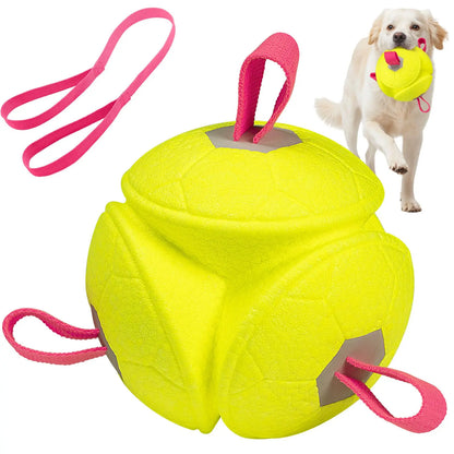 Jouet pour chien - Flotte dans l'eau - Idéal pour le jeu interactif - Fabriqué en mousse durable - Convient aux grands chiens - Grande taille - 15 cm de diamètre - 1 pièce